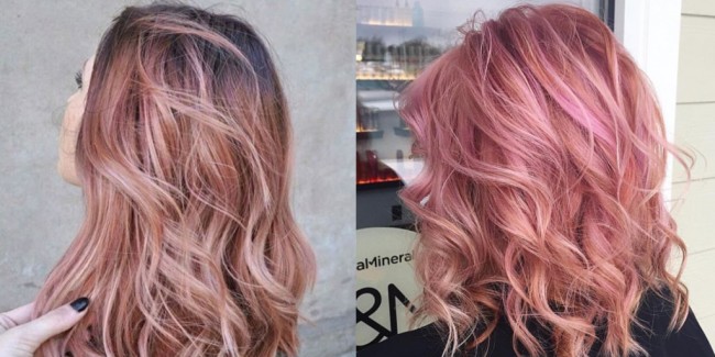 Rose Gold Hair Color, Warna Rambut Keunguan jadi Keberuntungan 2017
