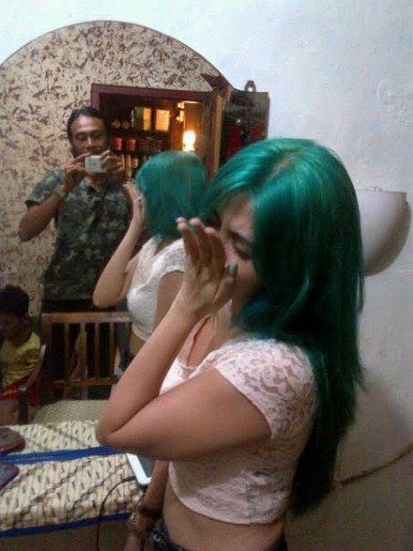 Hasil pewarnaan rambut Dido Salon Jakarta